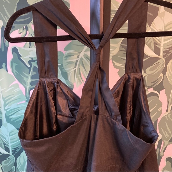 Lane Bryant 20 Black Halter Vintage Style Dress - Picture 5 of 11